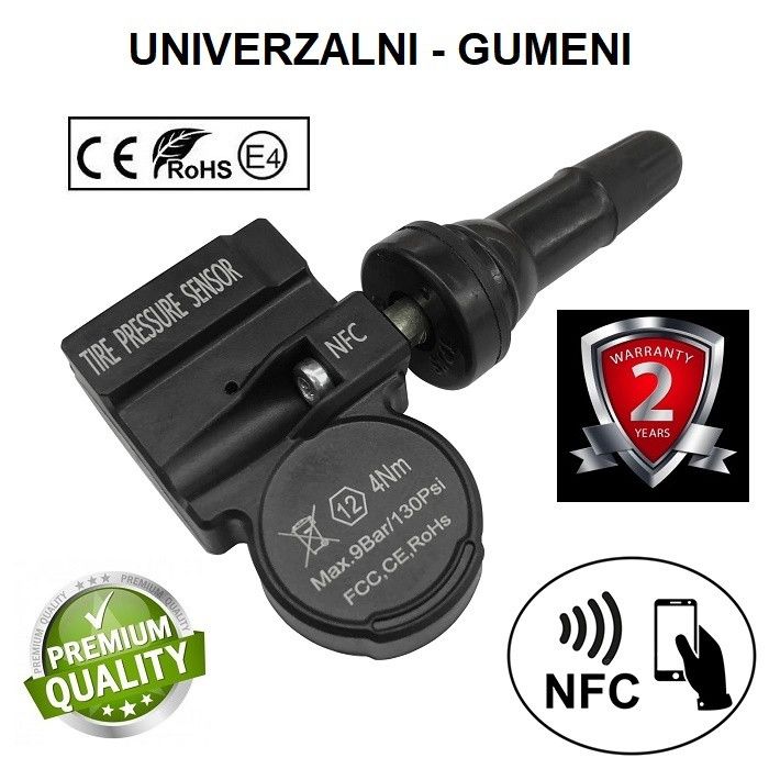 UNIVERZALNI NFC TPMS SENZOR ZA MERENJE PRITISKA U GUMAMA - GUMENI Beograd Zemun